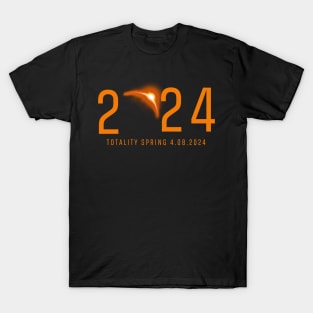 America Totality 04.08.24 Total Solar Eclipse 2024, Hiding Moon, April 8th 2024 T-Shirt